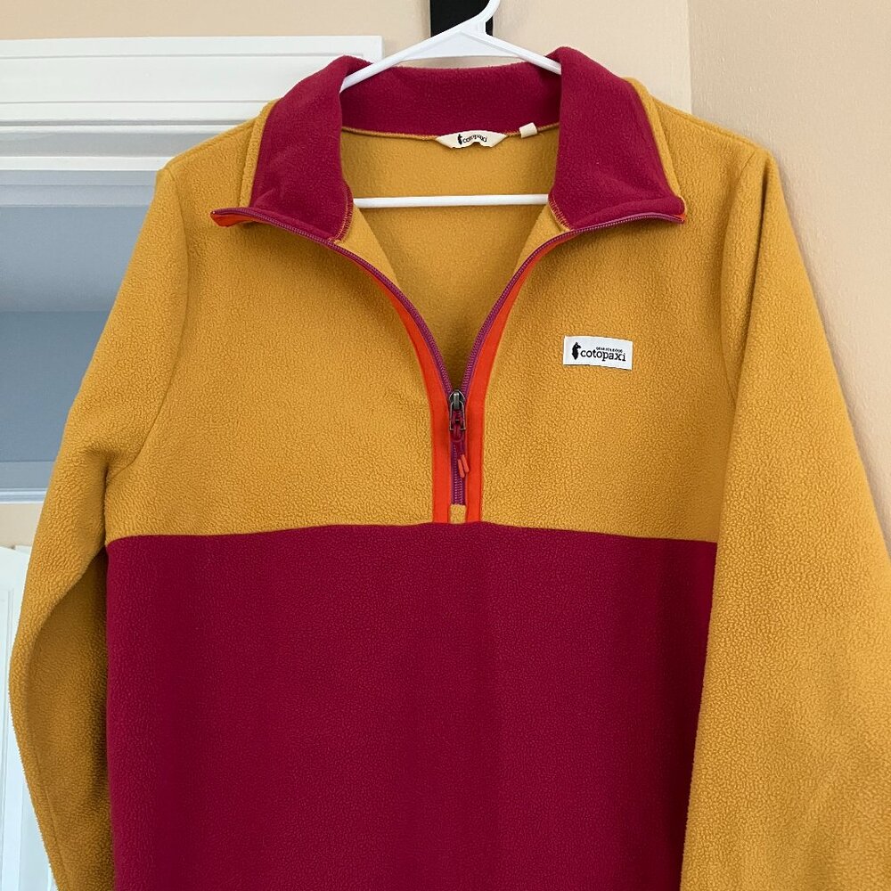 Cotopaxi Amado Fleece Pullover Amber/Raspberry - Women's